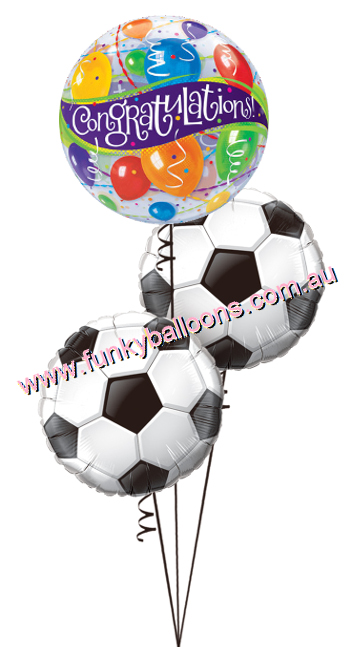 (image for) Congratulations Soccer Balls Bouquet - Click Image to Close