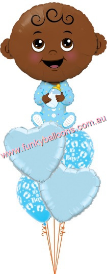 (image for) Sweet Baby Boy Balloon Bouquet - Click Image to Close