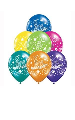 (image for) Colourful Happy Anniversary Jewel Bunch - Click Image to Close