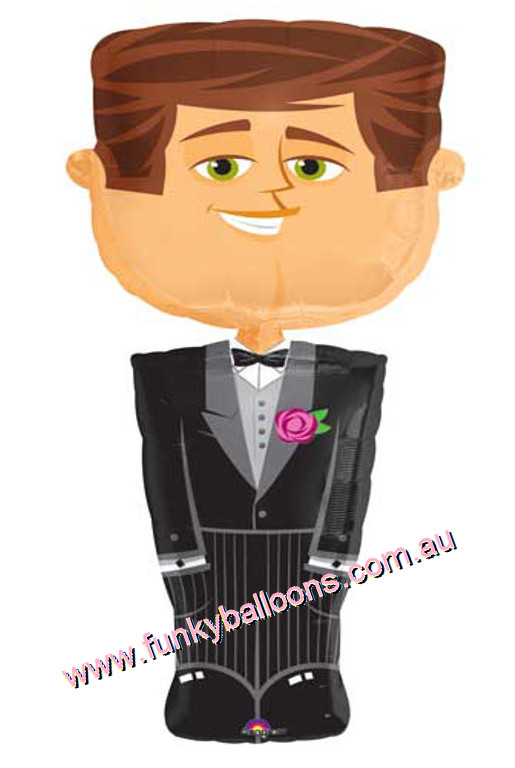 (image for) Giant Groom Airwalker Balloon - Click Image to Close