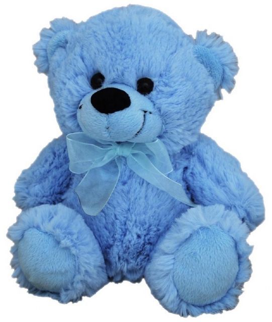 (image for) Plush Bear Bright Blue (18cm) - Click Image to Close