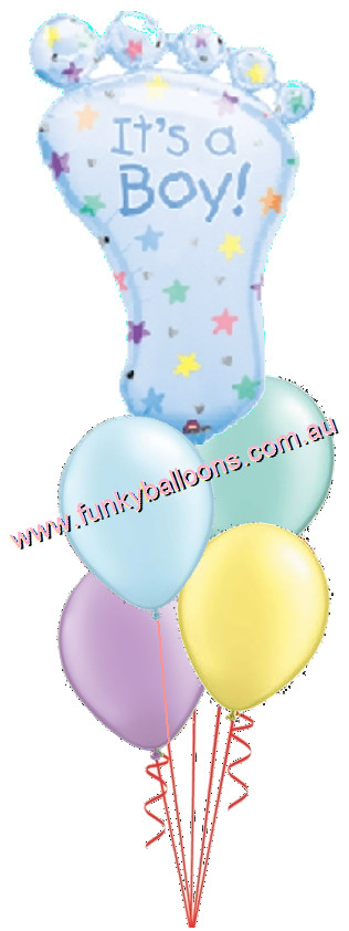 (image for) It's A Boy Cute Foot Baby Bouquet