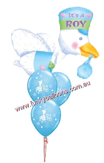 (image for) Bundle of Joy Blue Stork Baby Bouquet