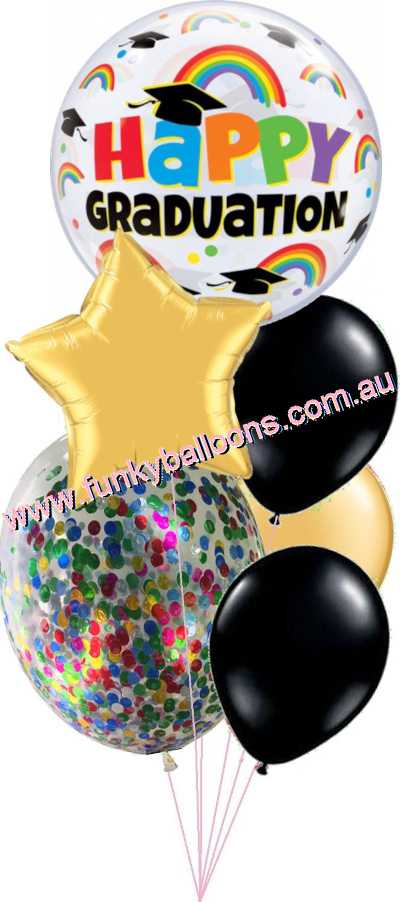 (image for) Glittering Graduation Balloon Bouquet - Click Image to Close