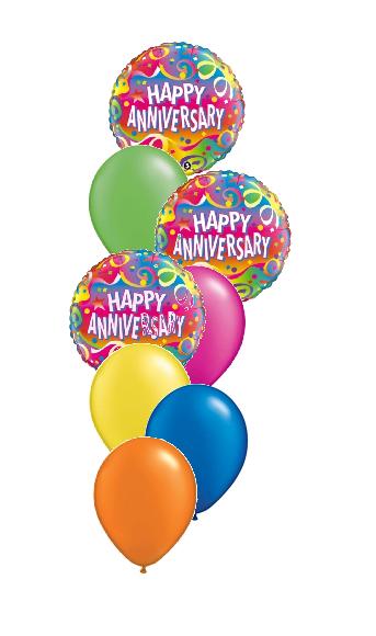 (image for) Colourful Happy Anniversary Bouquet - Click Image to Close