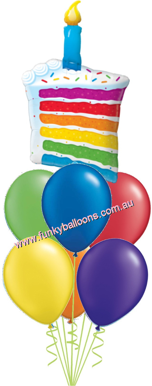 (image for) Rainbow Cake Bouquet - Click Image to Close
