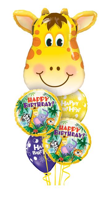 Jolly Giraffe Happy Birthday Bouquet